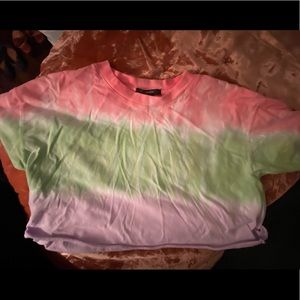 Tie dye cropped tee by Forever 21
